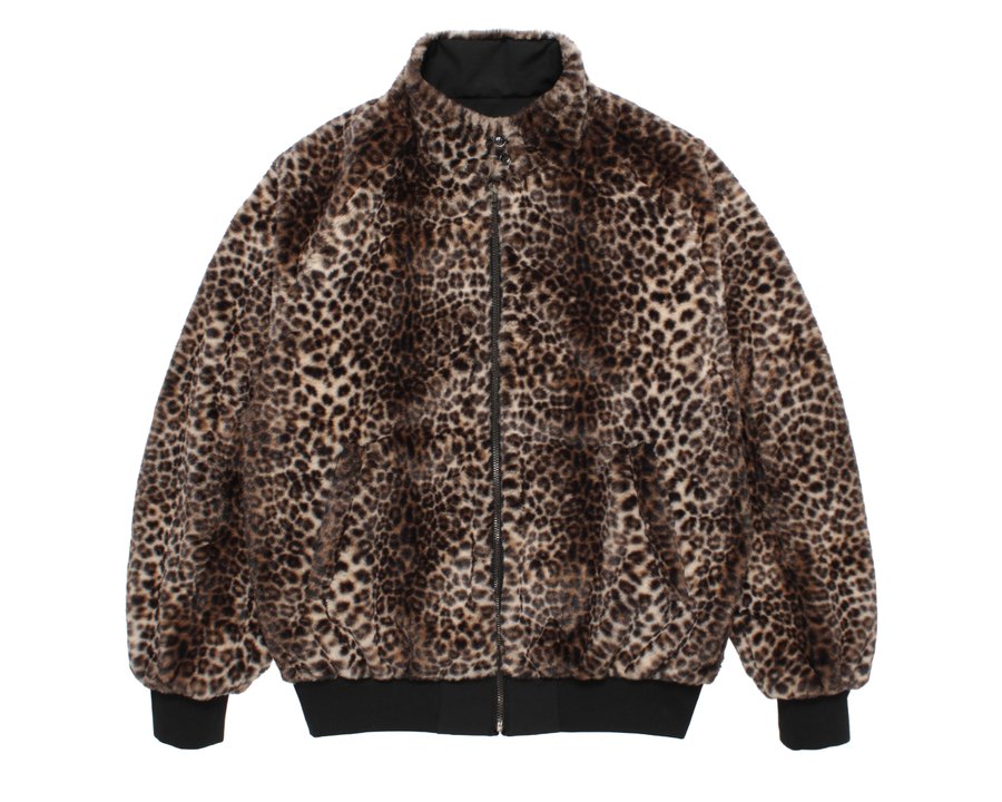 Baracuta G9 WACKO MARIA, сторона из искусственного меха с леопардовым рисунком