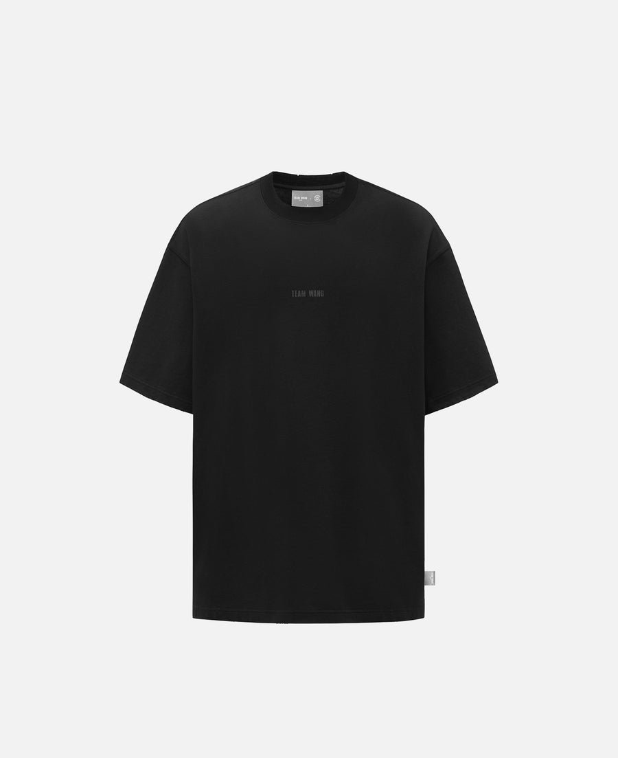 Чёрная футболка с логотипом TEAM WANG