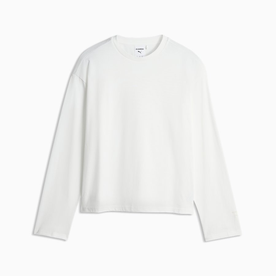Белый лонгслив PUMA x Jil Sander свободного кроя