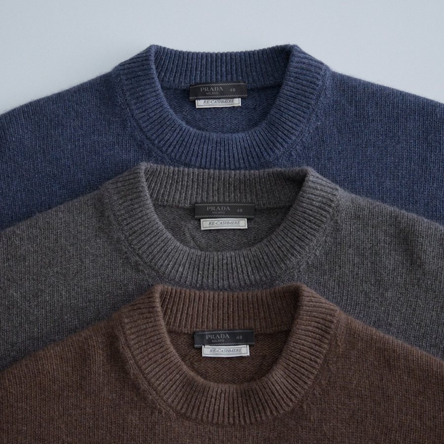 Свитера Re-Cashmere синего, серого и коричневого цвета