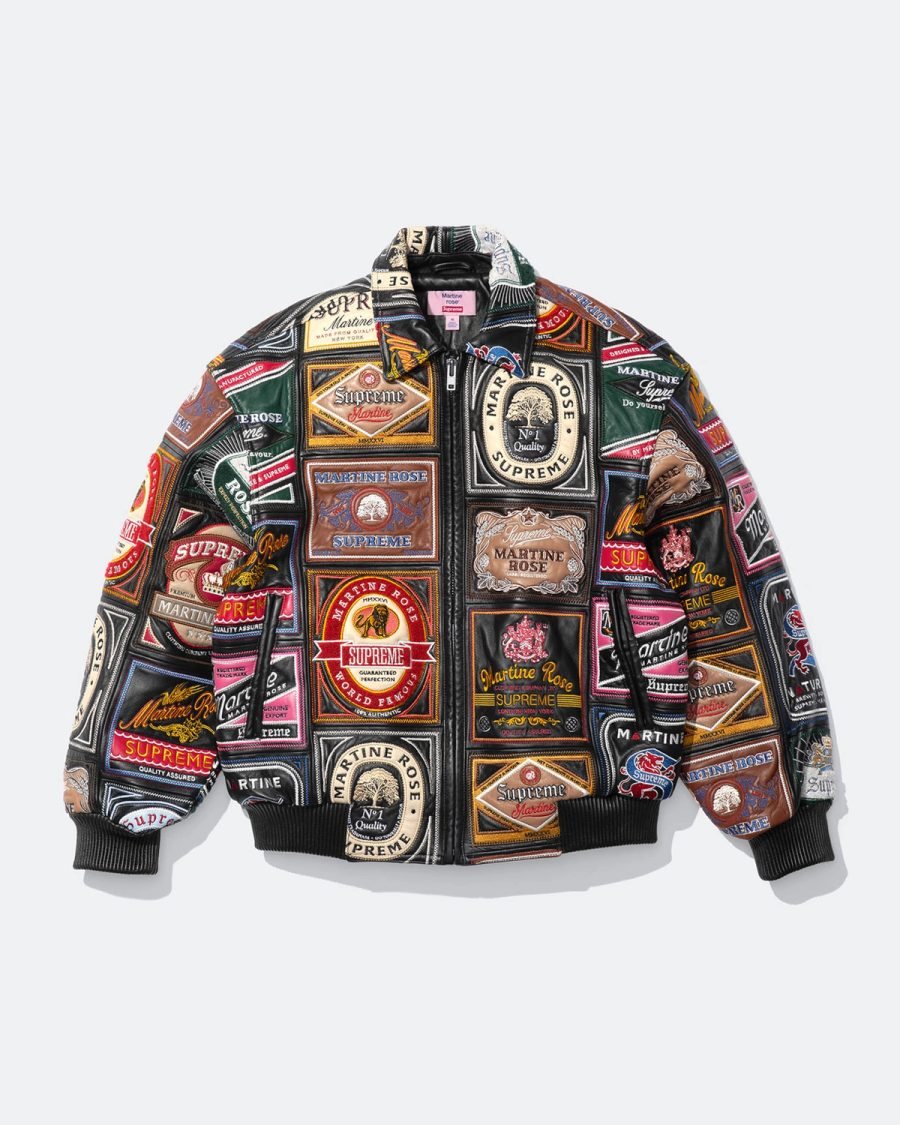 Кожаная куртка Patchwork Labels